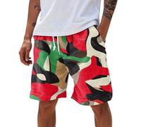 Generisch Kurze Hose Herren Badeshorts Kurze Badehose Herren Badehose 6XL Sporthose Kurz XXXL 3XL Shorty Neopren Sportbekleidung Für Eng Rosa