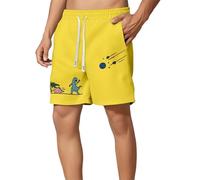 Generisch Kurze Hose Herren Sommer, Bermuda Shorts Herren, Herrenshorts Mit Taschen Sporthose Kurz Sweatshorts Elastische Taille Jogginghose Atmungsaktiv Bequem Einfarbig Freizeithose Mit Gummizug