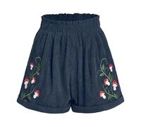 Generisch Kurze Hosen Damen Sommer Kurze Lederhose Damen schwarz Cycling Shorts Women Shorts Sommer Kleider kurz Jeansrock kurz Leggings Caprihosen Hosen Ruffle Sport Leggings