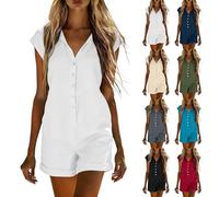 Generisch Kurzer Jumpsuit Damen Festliche Hose Mit Oberteil Für Hochzeit Sommer Schicke Hosenanzüge Overall Festlich Kurz Elegant Lang Festlicher Zweiteiler Hosenanzug Kostüm Curvy Eleganter Outfit