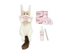 Generisch Kuscheltier-Rucksack | Plüschtasche mit abnehmbarem Schultergurt,Weicher katzenförmiger Rucksack,für Schule Uni Büro Arbeit Wochenendausflug tägliches Pendeln Shopping Reisen