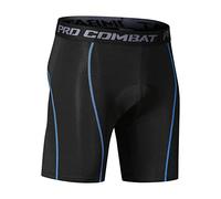 Generisch Lange Boxershorts Herren - Herren Fahrradunterwäsche 3D Gepolsterte Stoßfeste MTB Hose Reitrad Sport Strumpfhosen Shorts für Radfahren