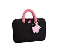 Generisch Laptop Case Notebook Organizer with Flower Pendant | 13inch Rectangular Notebook Bag for Travel Commuting Meeting Room Car Rides Women Girls College Students