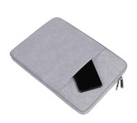 Generisch Laptop-Hülle - große, wasserdichte Tablet-Hülle, Notebook- | Große Organizer-Hüllen für Männer und Frauen | Aufprallschutz aus Oxford-Stoff, Größen 13 14 15,6 Zoll, graue Schutzhülle