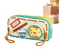 Generisch Large-Capacity Food-Themed Pencil Case - Cute Food-Themed Design