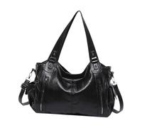 Generisch Large Tote Bag, Fashion Shoulder Bag, Schwarz, PU Leather, Casual Shoulder Bags, Stylish Work Bag, Spacious for Women