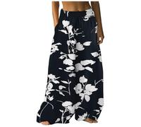 Generisch Latzhose Damen, Baggy Hose Damen, Leichte Palazzo Hose Sommer High Waist Weite Hosen Luftige Sommerhosen Wide Leg Strandhose Freizeithose, Black Friday Angebote 2025 Ab Wann Datum