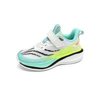 Generisch Laufschuhe für Mädchen, leicht, atmungsaktiv, Mesh-Sneaker für Kinder, bequem, sportlich, lässig, Sportschuhe (Sky Blue, 31.5 Little Child)