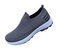 Generisch Laufschuhe Herren Sommer, Weiche Fussbett, Leichte, Atmungsaktive, Walkingschuhe, Slip On, Breite Füße, Halbschuhe, Breite Füße, Memory Foam, Sneaker Für Drinnen Und Draußen