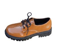 Generisch Leder Loafers Damen Schnürung Damenschuhe Leichte Breite Füße Lederschuhe rutschfeste Turnschuhe Atmungsaktive Sneakers Outdoor Wanderschuhe Bequeme Freizeitschuhe