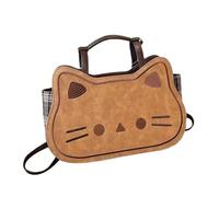 Generisch Leder Rucksack Für Damen - Katzen Handtasche | Große Umhängetasche - Für Frauen Mädchen Damen Mama Arbeit Reisen Einkaufen Schule Hochschule