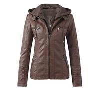 Generisch Lederjacke Damen Braun Rote Schwarze Ledermantel Braune Kurz Echtleder Rot Lederimitat Jacke Gefüttert Oversized Leder Mantel Für Mit Kapuze Jacken Schwarz Lederblazer Große Größen Biker