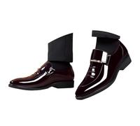 Generisch Lederschuhe Herren Freizeit Halbschuhe Formal Elegante Hochzeitsschuhe Anzug Elegant Derby Schwarz Lackschuhe Herrenschuhe Leder Oxfordschuhe Wanderschuhe Laufschuhe
