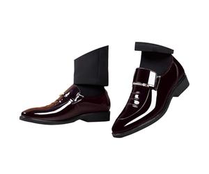 Generisch Lederschuhe Herren Freizeit Halbschuhe Formal Elegante Hochzeitsschuhe Anzug Elegant Derby Schwarz Lackschuhe Herrenschuhe Leder Oxfordschuhe Wanderschuhe Laufschuhe