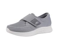 Generisch Leichte Schlupfschuhe Mesh-Sneaker FüR Damen,Atmungsaktive Sneaker Sommer Blau Weiß,Zum HineinschlüPfen,LäSsige Wanderschuhe Mit Rutschfester Sohle FüR TäGliche AktivitäTen