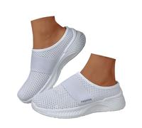 Generisch Leichte Sommerschuhe Damen Hallux Valgus Schuhe Sneaker Slip on Feste Hausschuhe Medicus Sommer Damenschuhe Elegant Und Bequem Marlene Sommerschuh Geschlossen Halboffene