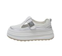 Generisch leichte Sommerschuhe Damen Sneaker Sommer Orthopädische Turnschuhe Bequeme rutschfeste Walkingschuhe Leicht Breite Füße Laufschuhe Hallux Valgus Freizeitschuhe Damen leichte Schuhe Weiß 34