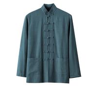 Generisch Leinenhemd Herren Langarm, Hemd Herren Langarm Männer Freizeithemd Regular Fit Strand Sommerhemd Mit Button Urlaub Klassiker Freizeit Herrenhemd Atmungsaktiv Baggy Elegant Strandhemd Herren