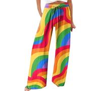 Generisch Leinenhose Damen Sommer Lässige, Lockere Baumwollhose Für Frauen, Bequeme Arbeitshose Mit Elastischer, Hoher Taille, Papiertüte, Kordelzughose Weiße Hose Stretch 46 Must Haves