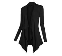 Generisch Long Cardigan Damen Elegant | Strickjacke Damen Lang Große Größen | Sommerjacke Leicht Longstrickjacke Bolero Jacke Langarm Feinstrickjacke Dünne Mantel Feinstrick Strickmantel Langarmshirt