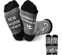 Generisch Lustige Geschenke Für Männer Damen Weihnachtssocken Lustige Socken Adventskalender Füllung Weihnachtsgeschenke Zocken Socken Fußball Gaming Herren Damen (Fussball-Grau)