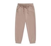 Generisch Mädchen Hosen Winter Lange Sport Kinderhosen Elastische Jogginghosen Bequeme Baumwolleggings für Mädchen Spielen Laufen Freizeit (Beige, 8-9 Years)