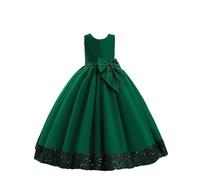 Generisch Mädchen Kleid, Kinderkleid Mit Pailletten GroßEs Schleifenkleid BlumenMädchenkleid Kinderkleid