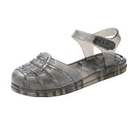 Generisch Mädchen Sneakers für Kinder Geschlossene Zehen Prinzessin Strandschuhe Flache Sommersandalen Leichte Freizeitschuhe (Black, 32 Big Kids)