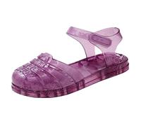 Generisch Mädchen Sneakers für Kinder Geschlossene Zehen Prinzessin Strandschuhe Flache Sommersandalen Leichte Freizeitschuhe (Purple, 32 Big Kids)