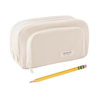 Generisch Mäppchen Schlamperbox Bleistifttasche, Große Kapazität Pencil Case, Schulbedarf, Dreilagig, Große Kapazität, für Schreibwaren, Kosmetika, Federmäppchen Klein