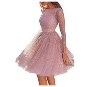 Generisch Mama Geschenk Damen Kleider Elegant Festlich Abendkleid Kleid O-Ausschnitt Elegante Hochzeit Spitze Abend Frauen Schlanke Hohle Frauenkleid Damen Kleid Schwarz Elegant Cut Out