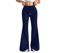 Generisch Meine Bestellungen Anzeigen 2025 Jogginghose Damen, Sporthose Damen Lang Baggy Hose Hohe Taille Schlaghose Stretch Weites Bein Hosen High Waist Freizeithose Meine Bestellungen