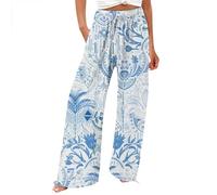 Generisch Meine Bestellungen Bestellungen 2025 Weite Sommerhose Damen Leicht Und Luftig High Waist Strandhose Lang Freizeithose Sommer Palazzo Hose Bequem Stoffhose Meine Rechnung Einsehen