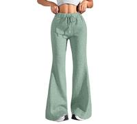 Generisch Meine Rechnung Einsehen Jogginghose Damen, Sporthose Damen Lang Baggy Hose Hohe Taille Schlaghose Stretch Weites Bein Hosen High Waist Freizeithose Angebote des Tages Heute Blitzangebote