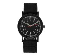 Generisch Mens Sports Watch - Canvas Strap 24.5cm, Luminous Wrist Watch, Round Outdoor Timepiece | Casual Analog Watches, Durable Fabric Band Watches for Camping Hiking Daily Wear Use