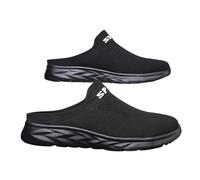 Generisch Mesh Hausschuhe Herren Orthopädische Pantoletten Vorne-Geschlossene Hinten Offen Schuhe Slip On Bequeme Haus Pantoletten Mules Leicht Atmungsaktiv Sommer Gartenschuhe für Innen & Außen