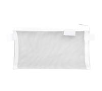 Generisch Mesh Pencil Pouch, Stationery Storage Bag, 8.07x4.72 inches, Large-Capacity Organizer, Easy Portability and Smooth Zipper, Ideal for Study, Office Use, Students, White/Black