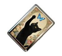 Generisch Metal Business Card Holder - Slim Pocket Card Case for Professional Office Use | Stainless Steel with Polished Finish, Compact Organizer for Credit Cards ID Name Cards Travel Carry