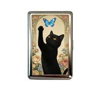 Generisch Metal Card Case- Anti-Theft Slim Vintage Box, Protected Business Card Holder | Multi-Functional Wallet and Clip Unisex Organizer for Travel, Commuting, College, Women Money, Receipts