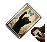 Generisch Metal Card Holder - Slim Signal Blocking Vintage Box | Business Card Holder Metal Case for Cash, Money, Receipt, Men, Mother Girlfriend Commuting Travel College