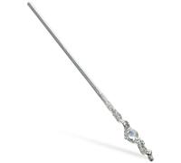 Generisch Metallic Vintage Haarstab für Damen Metall Haarknotenstab in Silber Robuster Haarschmuck für Teenager Mädchen Minimalistisches Haarstyling Tool für Alltag und Festliche Anlässe
