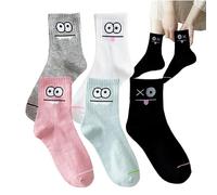 Generisch Mid Crew Socks Women, Big Eyes Work Boot Ankle, 9.84x5.12x0.79 inches Comfortable Soft Breathable Cotton Accessories, Fit Sports Socks for Couples Family Lovers Walking, Home Wear