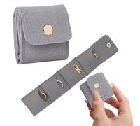 Generisch Mini-Reise-Schmucktasche, Tragbare Faltbare Schmuckschatulle Mit Schnalle, Schmuckrollen-Organizer Und Aufbewahrung Für Geschäftsreisen, Wohnheim, Hotel, Flugreisen, Hochzeit