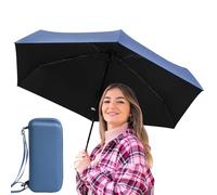 Generisch Mini-Reiseschirm - kompakter und leichter Sonnenschirm, faltbarer wasserdichter Regenschirm | Outdoor-Regenschirm, Reise-Sonnenschutz-Werkzeug mit Tasche, UPF 50+ tragbarer