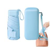 Generisch Mini-Reiseschirm - kompakter und leichter Sonnenschirm, faltbarer wasserdichter Regenschirm | Outdoor-Regenschirm, Reise-Sonnenschutz-Werkzeug mit Tasche, UPF 50+ tragbarer