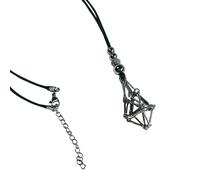 Generisch Moderne Kristallkäfig Halskette für Edelsteine, verstellbare Kette, Netz Anhänger, Halskette, Schmuck für Frauen und Mädchen, Kristallkäfig Kettenschmuck