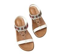 Generisch Modische Damensandalen mit offener Spitze bequemem Slip-On-Design für den täglichen Gebrauch im Frühling mit elegantem mittelhohen Blockabsatz (WH2, 37)