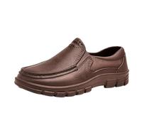 Generisch Mokassins Herren Loafer Slip on Freizeitschuhe Modische Klassische Lederschuhe Ohne Schnürsenkel Bequeme Casual Sommerschuhe rutschfeste Halbschuhe Herrenschuhe Anzugschuhe Business Schuhe