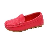 Generisch Mokassins Jungen Mädchen Leder Slip On Loafers Halbschuhe - Unisex-Kinder Slip On Laufshuhe Leicht Hallenschuhe Freizeitschuhe Flache Casual Schuhe Erbsenschuhe