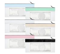 Generisch Money Bag for Cash - Storage Bag Money Bâg | Coin Bâg | 6-Piece Clear Zippered Wallet Set, TPU Transparent, 7.87x3.94 Inches, for Coin Bills Cosmetics Cards, Bank Deposit Organizer